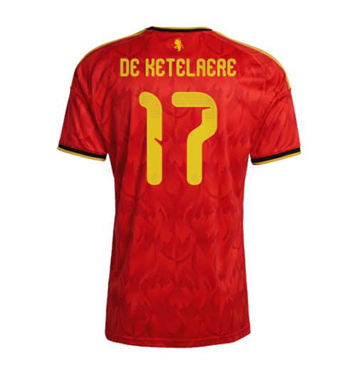 Belgie Charles De Ketelaere #17 Domácí Dres MS 2026 Krátký Rukáv Belgie Charles De Ketelaere #17 Domácí Dres MS 2026 Krátký Rukáv